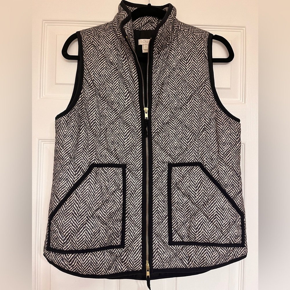 J. Crew Herringbone Vest
